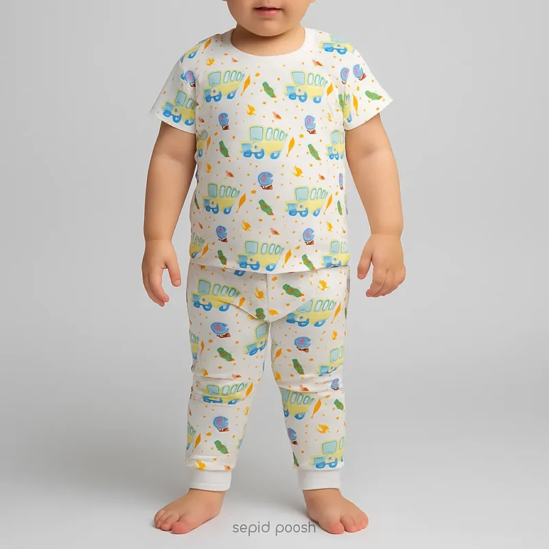 ست آستین کوتاه و شلوار اتوبوسی (عمده) | سپیدپوش4